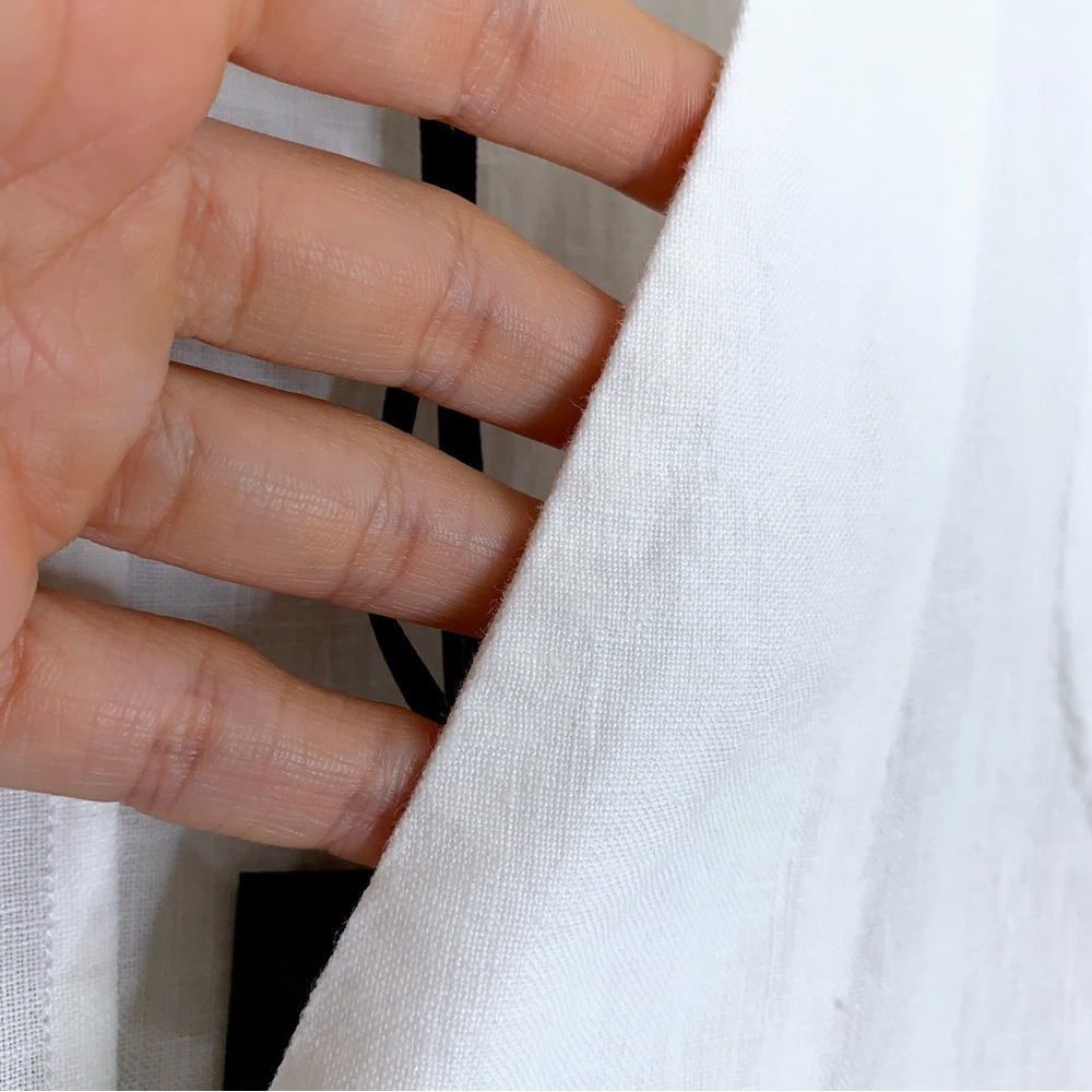 Jenni Kayne Callan Dress (Sz XS) Sleeveless Button-Up Linen Midi Ivory - Picture 7 of 13
